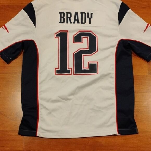 Nike Patriots Jersey - White and Navy - Picture 5 of 6
